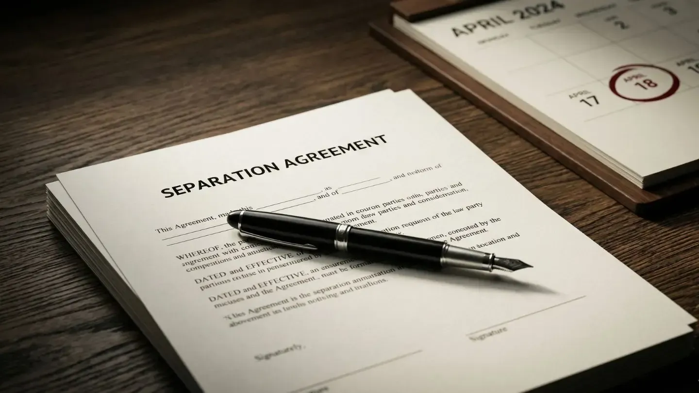 Manila risk assessment forms with a black pen on a wooden desk