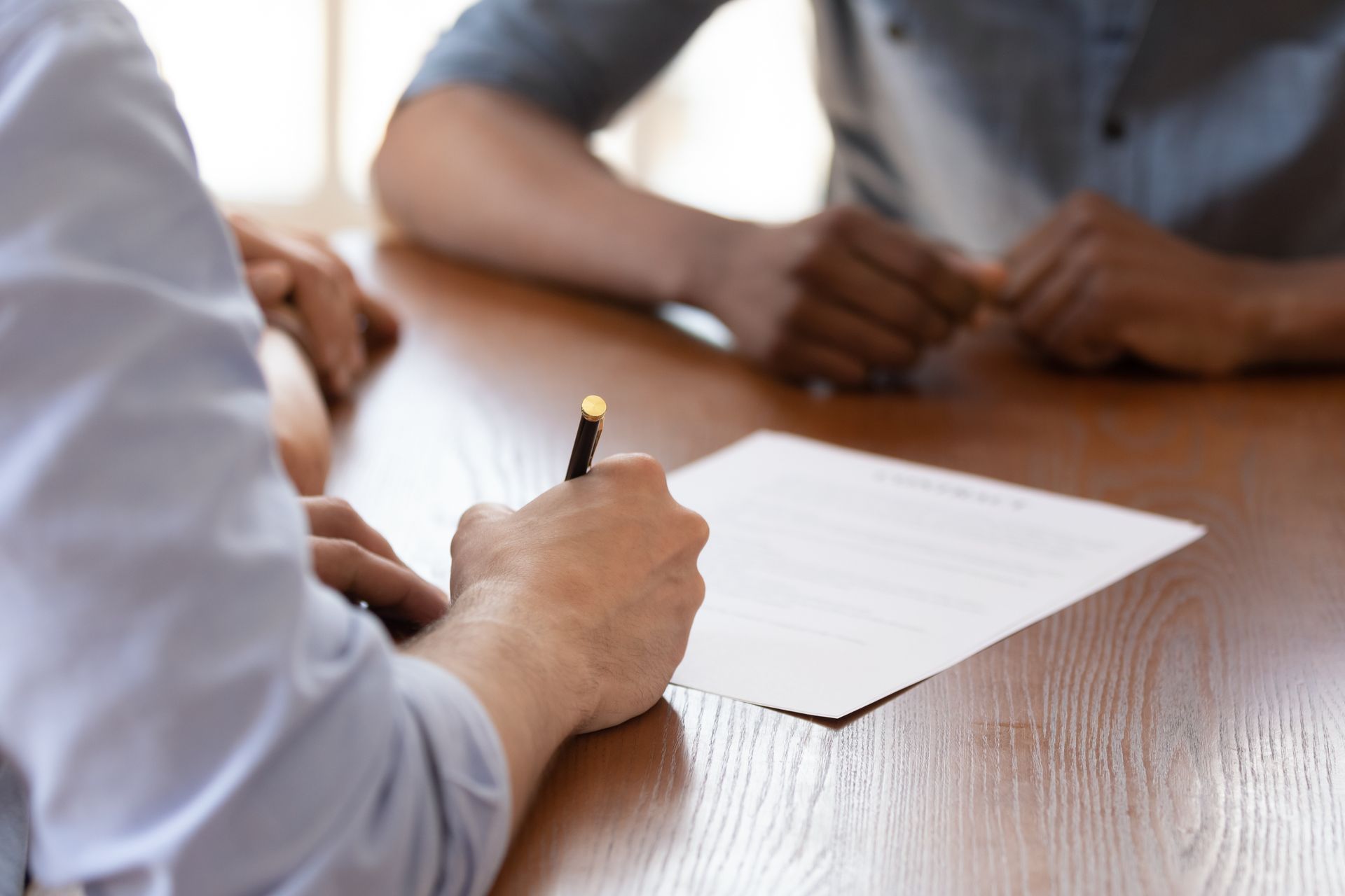 Person signing a Family Trust document