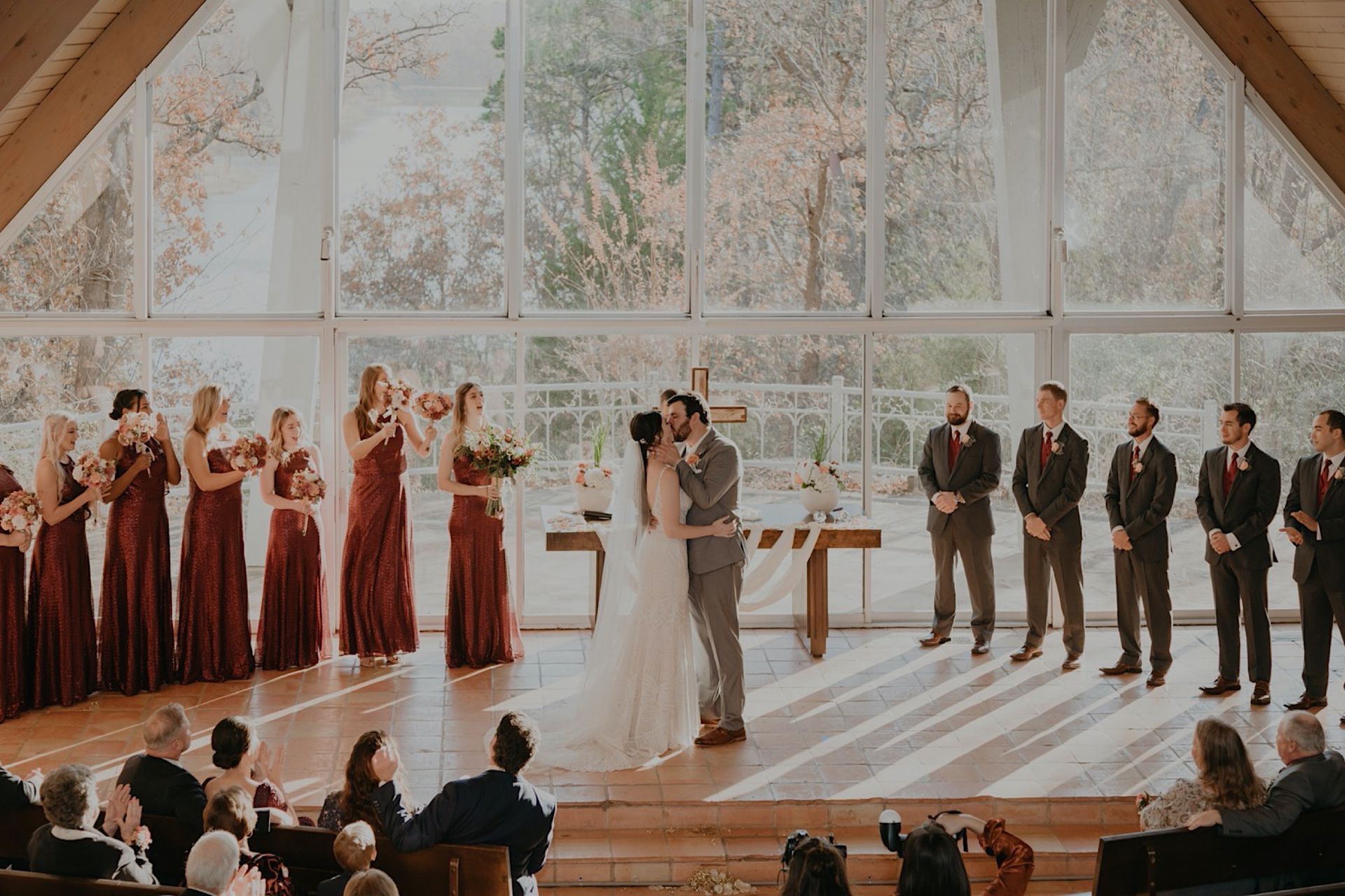 wedding chapel at Camp Loughridge in Tulsa Oklahoma