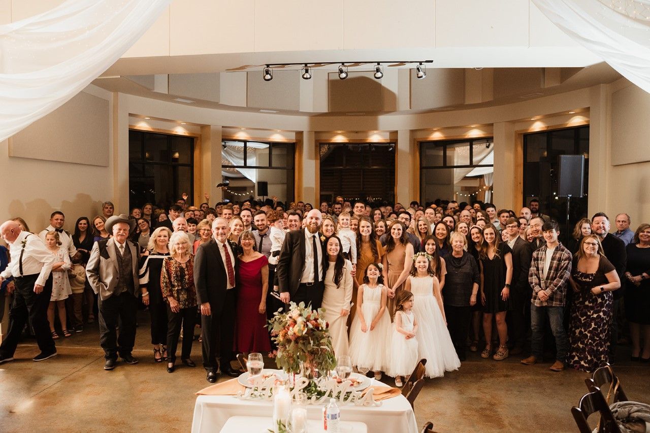 wedding party Drew and Kristina at Camp Loughridge in Tulsa Oklahoma