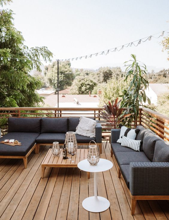 outdoor wooden deck