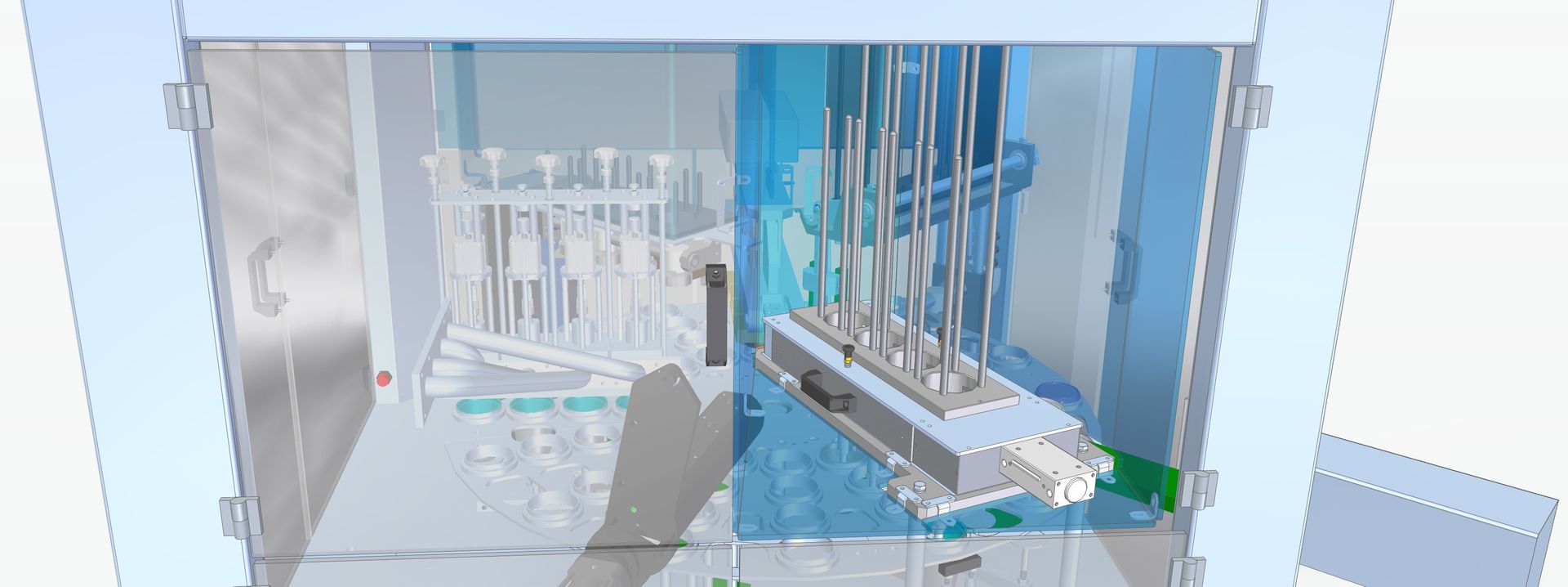 Mechanische engineering van een formaatset voor de Waldner Dosomat
