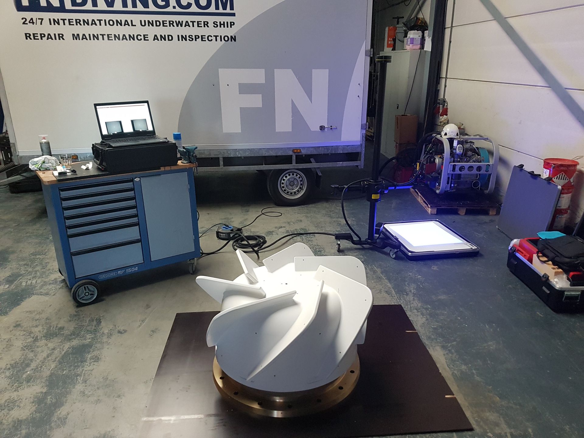 3D-scannen van groot component voor Digital Twin