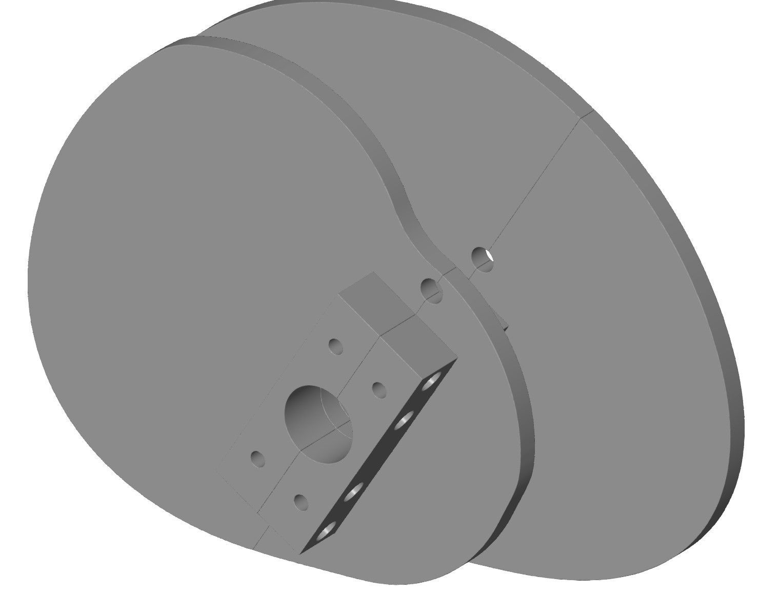 ATOS 3D-scan van de dubbele curveschijf