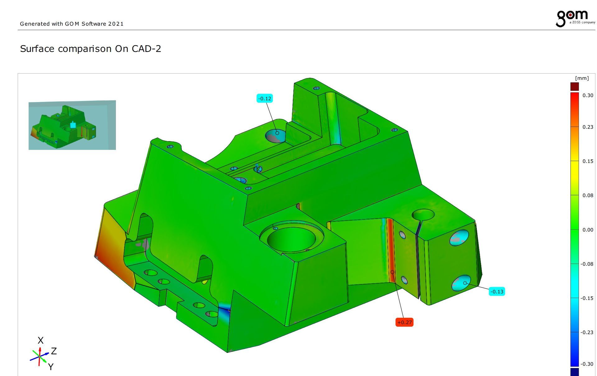Reverse engineering van machineonderdeel – vergelijking tussen scan en CAD