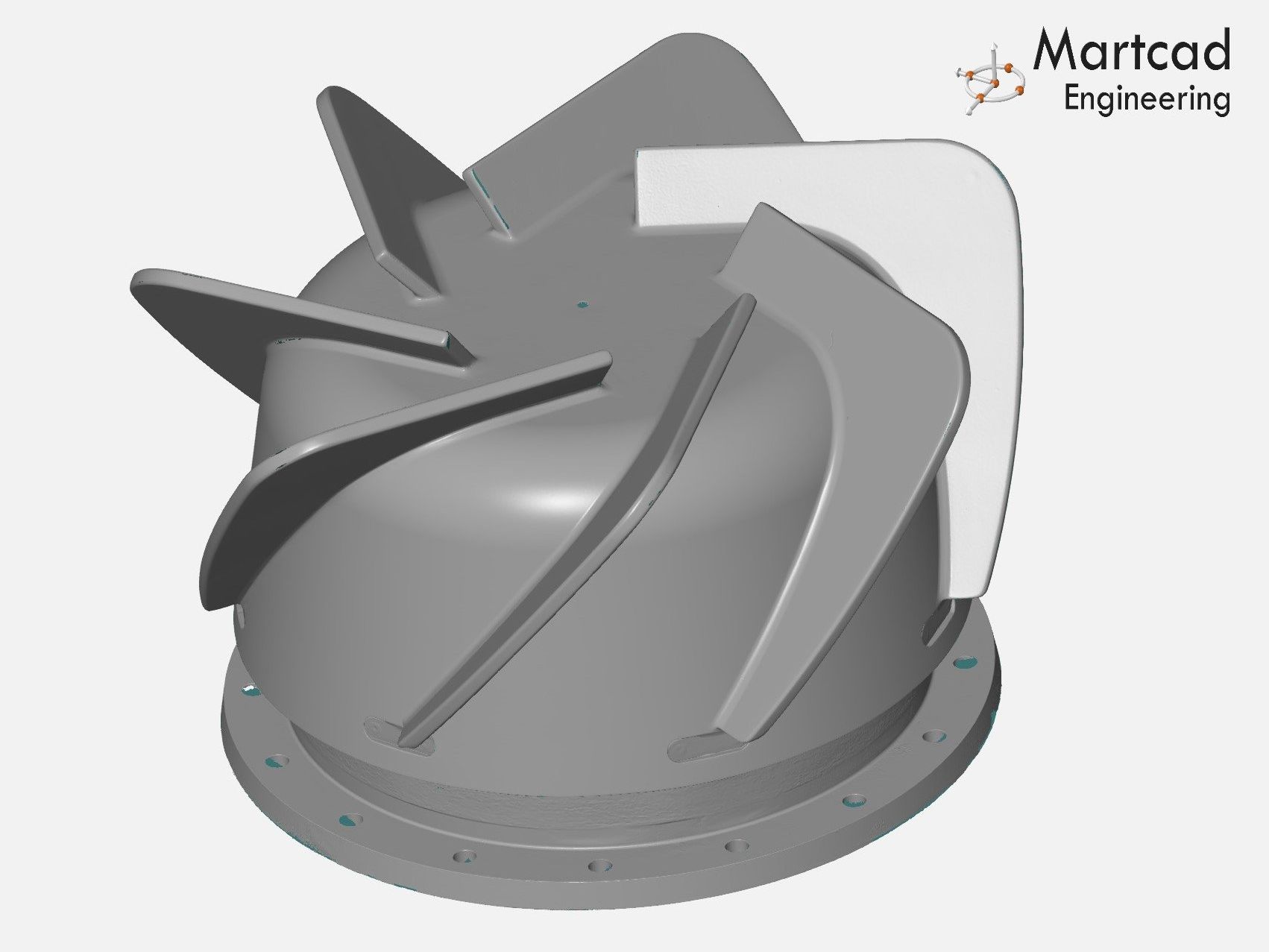 Digital Twin van nose propellor op basis van metrologische 3D-scan