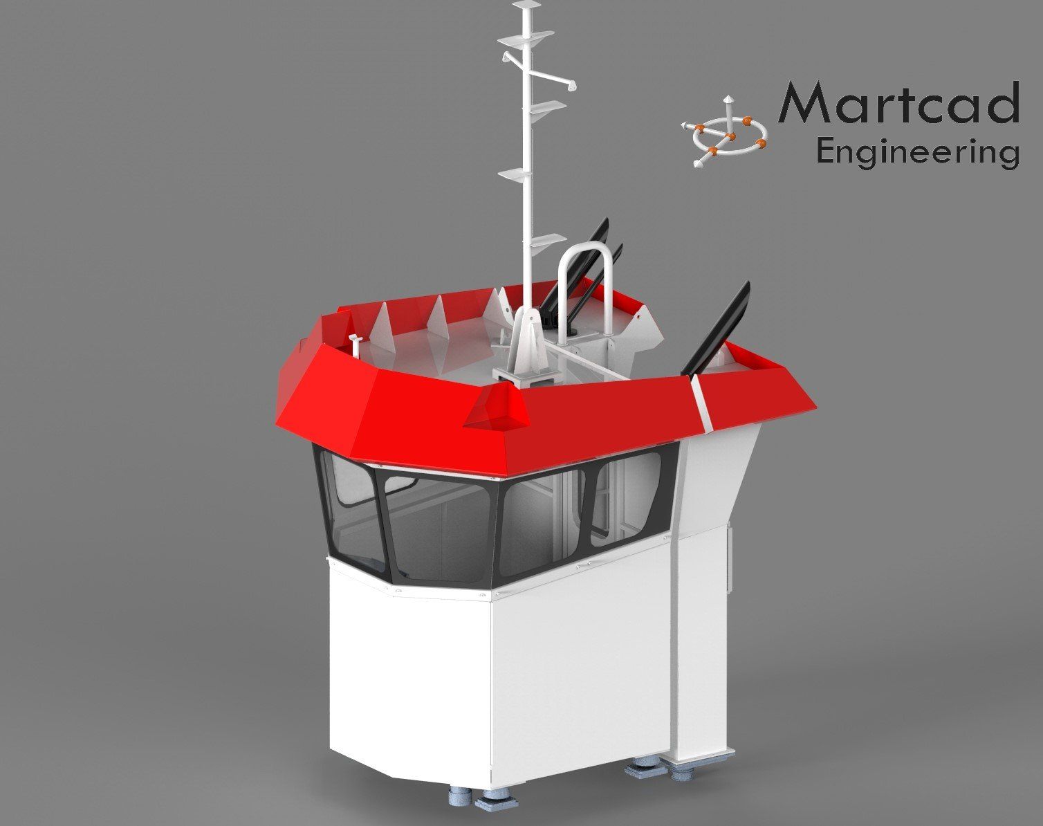 Detailengineering van stuurhuis en technische samenstelling