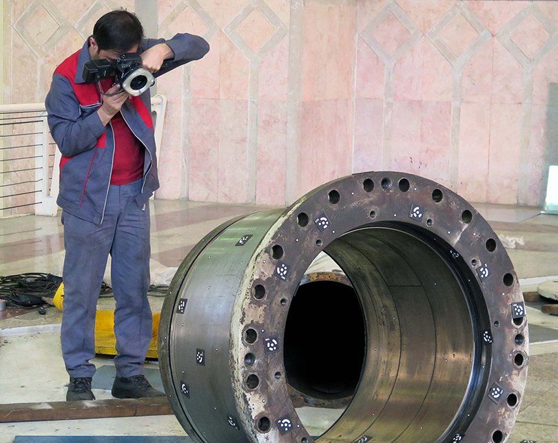 Deformatieanalyse en mobiele CMM-metingen met TRITOP