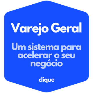 Varejo Geral Blue hexagon with