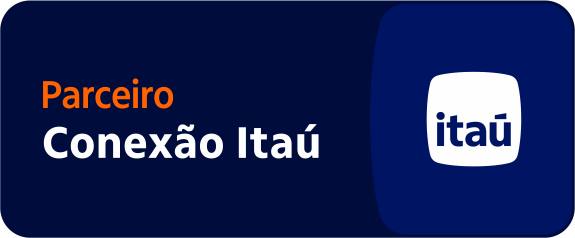 Selo de parceria Conexão Itaú e ConnectStore
