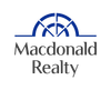 Macdonald Realty logo in blue and gray with a stylized arch above the name