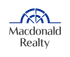 Macdonald Realty logo in blue and gray with a stylized arch above the name