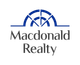 Macdonald Realty logo in blue and gray with a stylized arch above the name