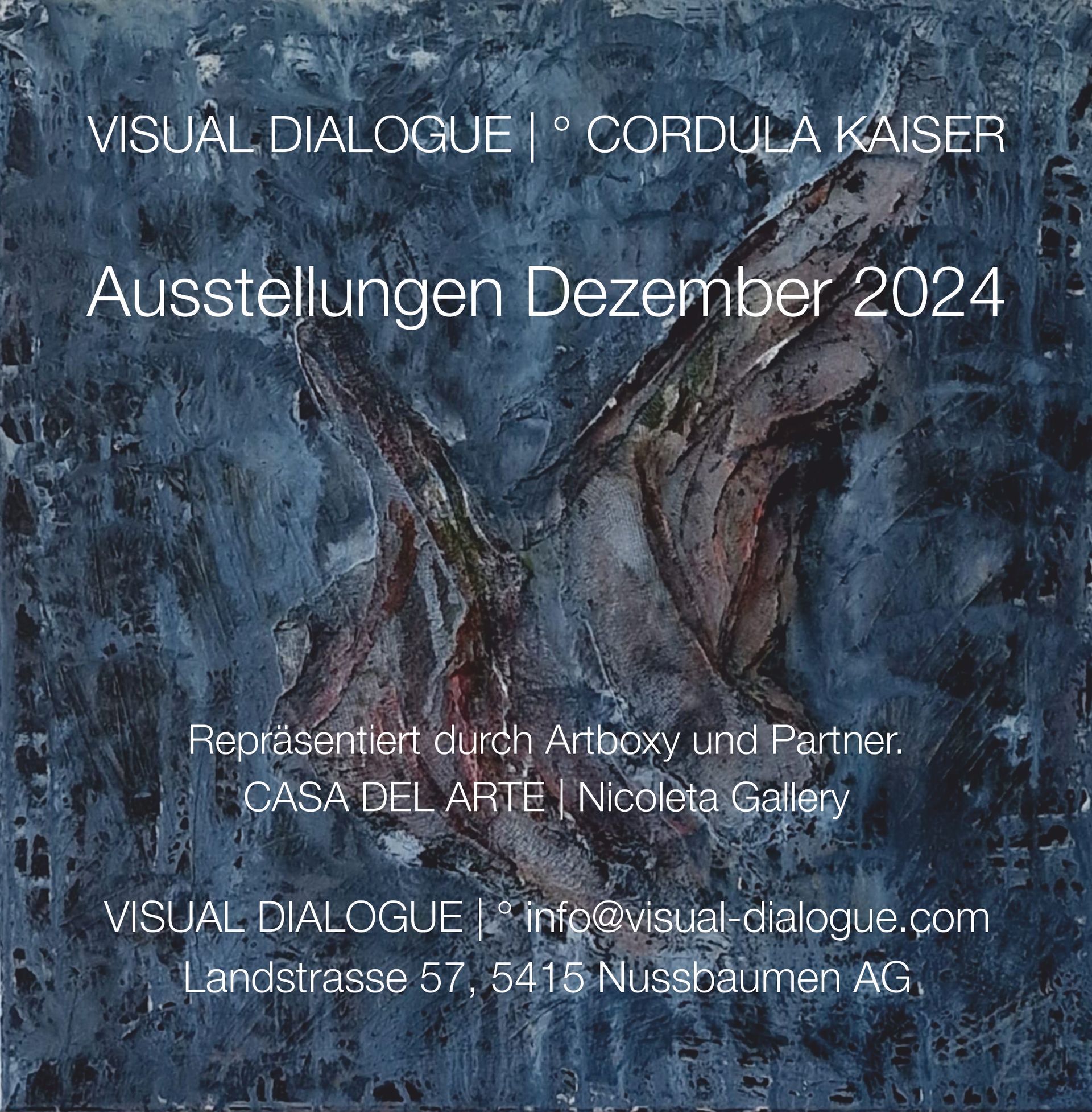 © Cordula Kaiser: VISUAL DIALOGUE | ° Ausstellungen 2024-12 © Cordula Kaiser: VISUAL DIALOGUE | ° Ausstellungen 2024-12