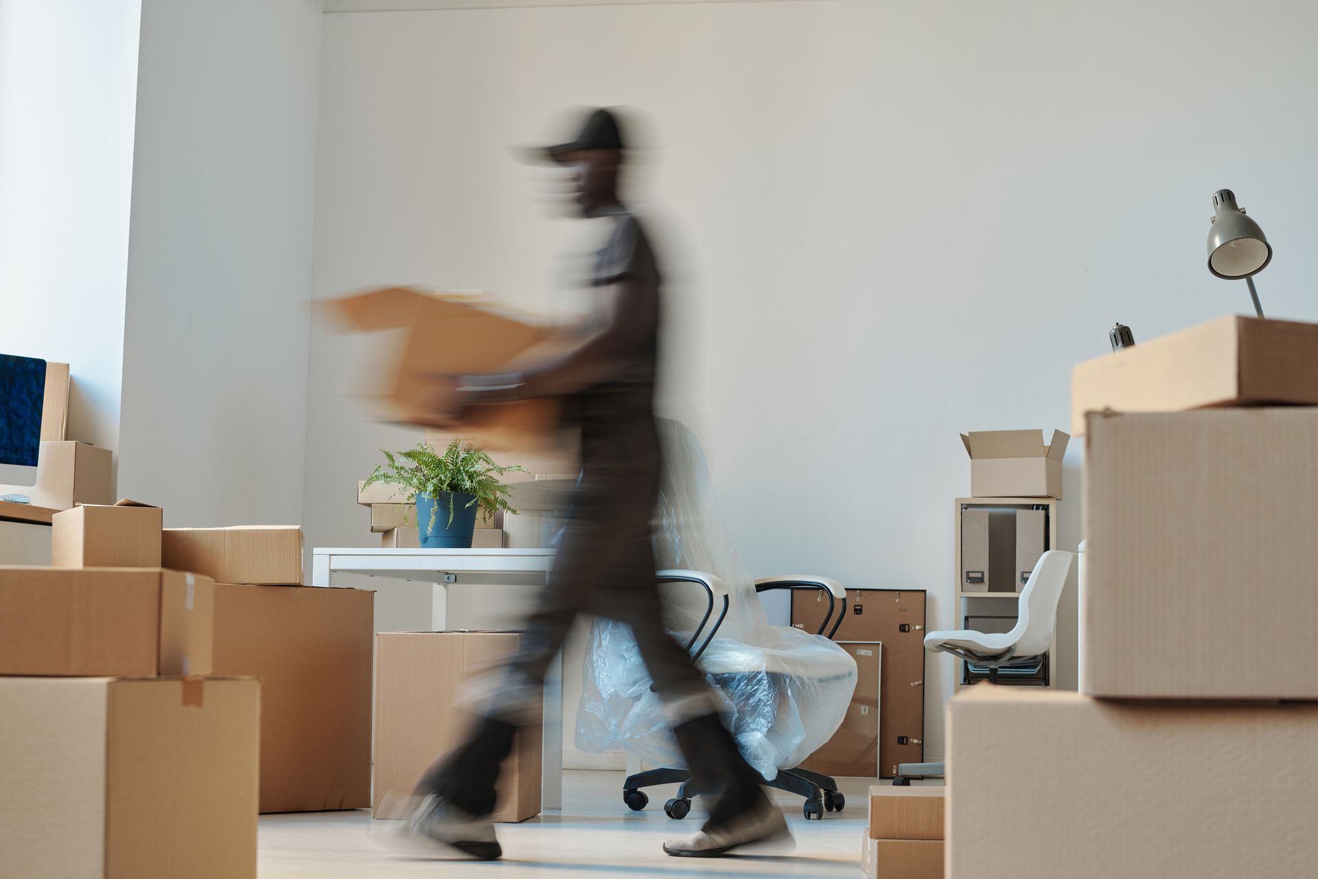Our USF Moving Company Box truck helping as a Moving Companies in Houston, TX 
