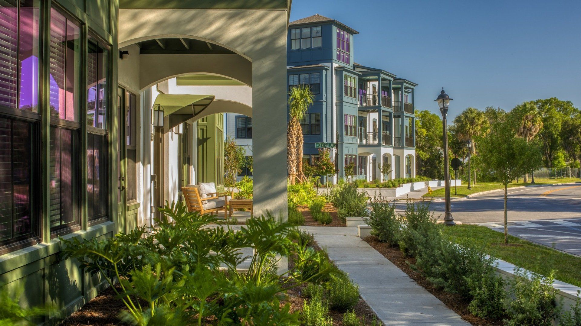 Photo showing a walkway in the community