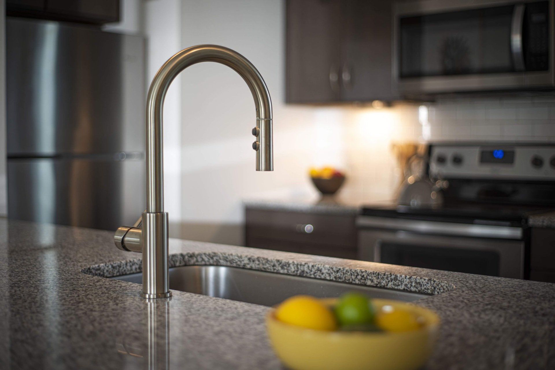 Photo showing kitchen sink up close with designer touch