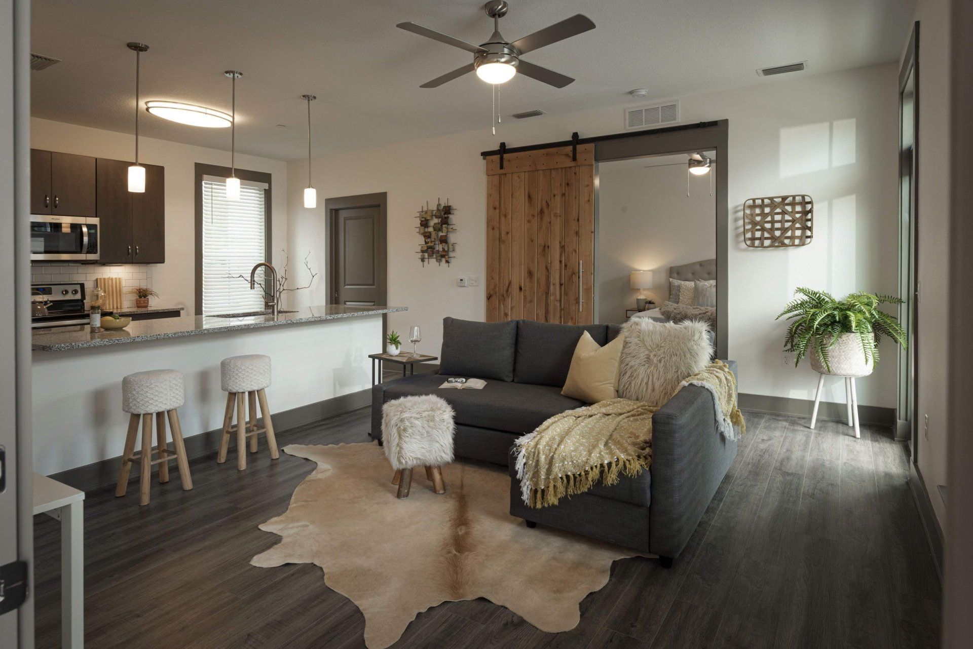Photo showing the living room area
