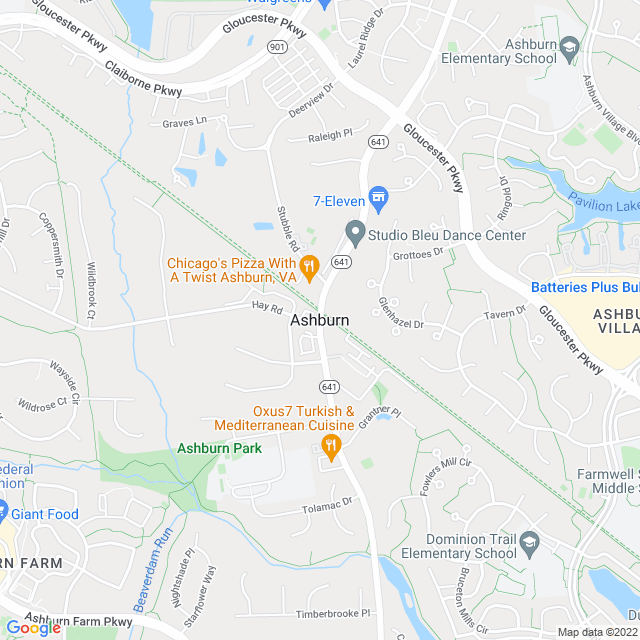 Map of business location