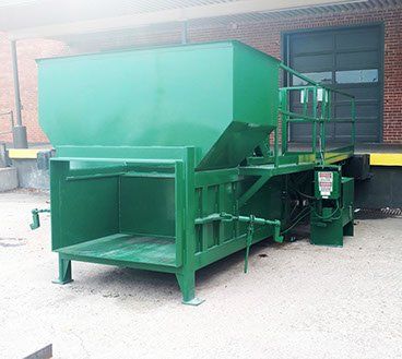 cardboard compactor baler machine