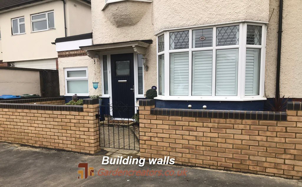 front garden brick walls