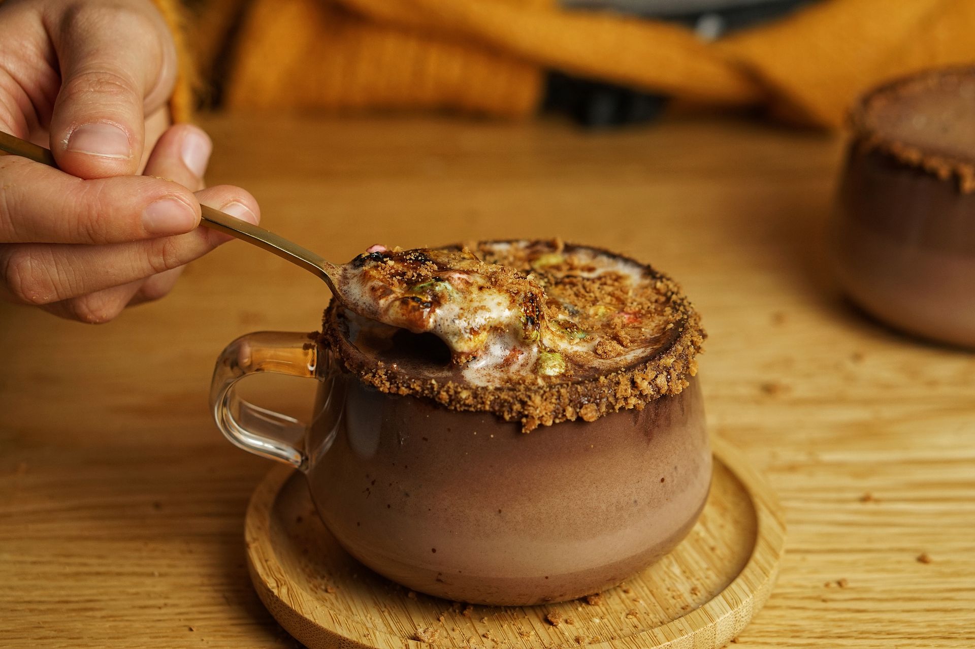 s'mores hot chocolate rezept
