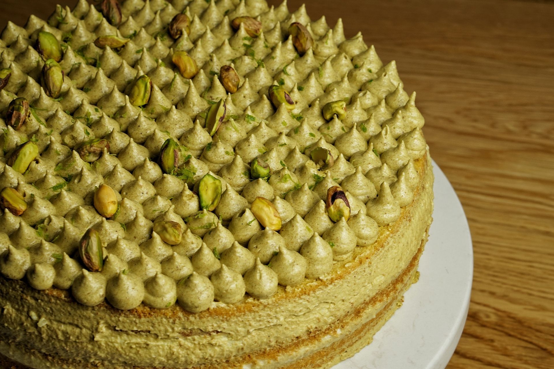 limetten pistazien torte