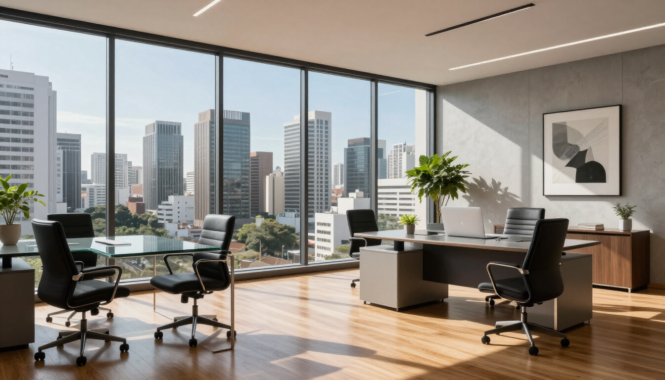 Escritório moderno em São Paulo