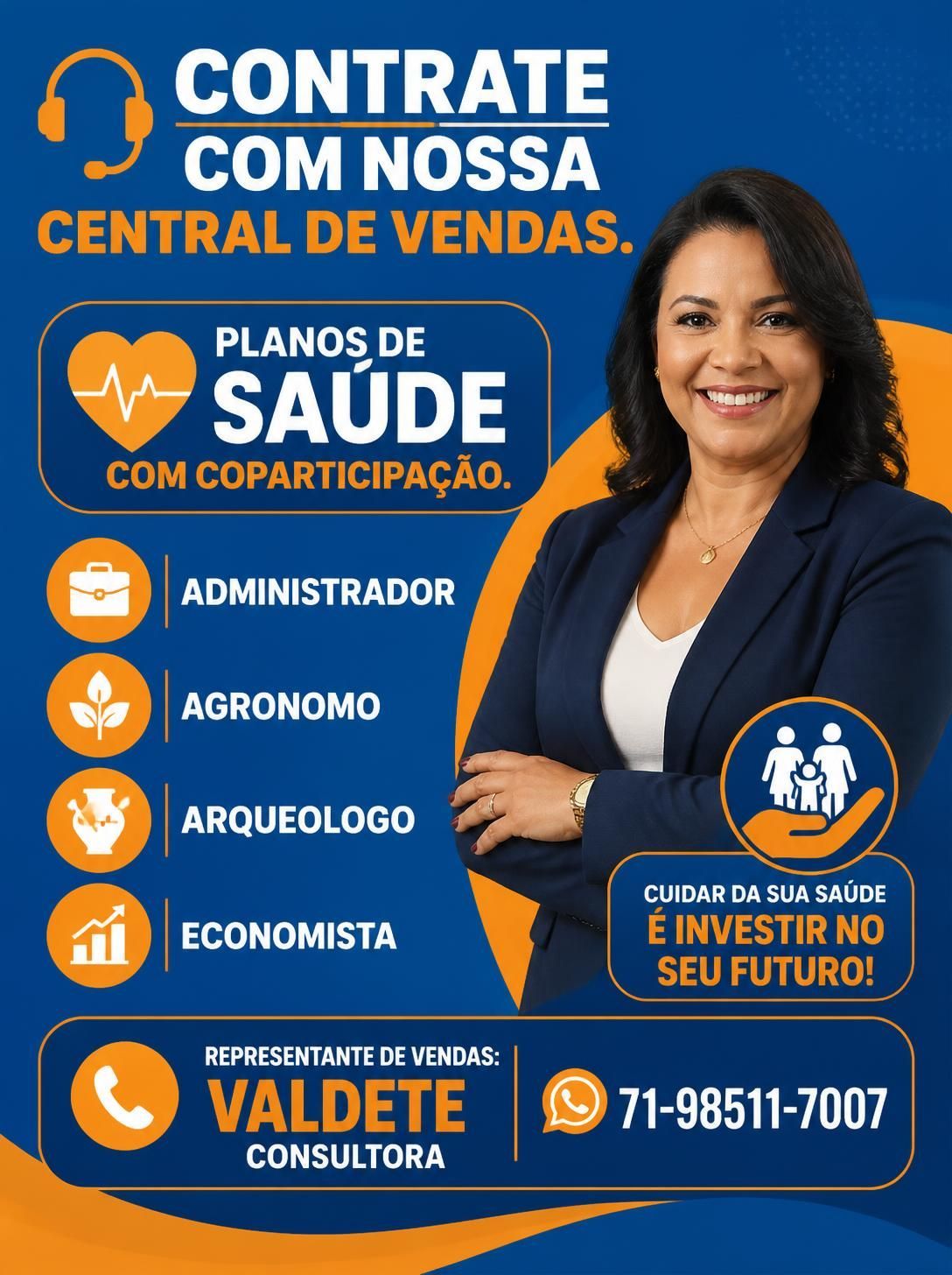 Profissional comparando coberturas de plano de saúde,  ValConsultora Equipe de Venda Digital  de Convêios Médicos 71-99986-9102