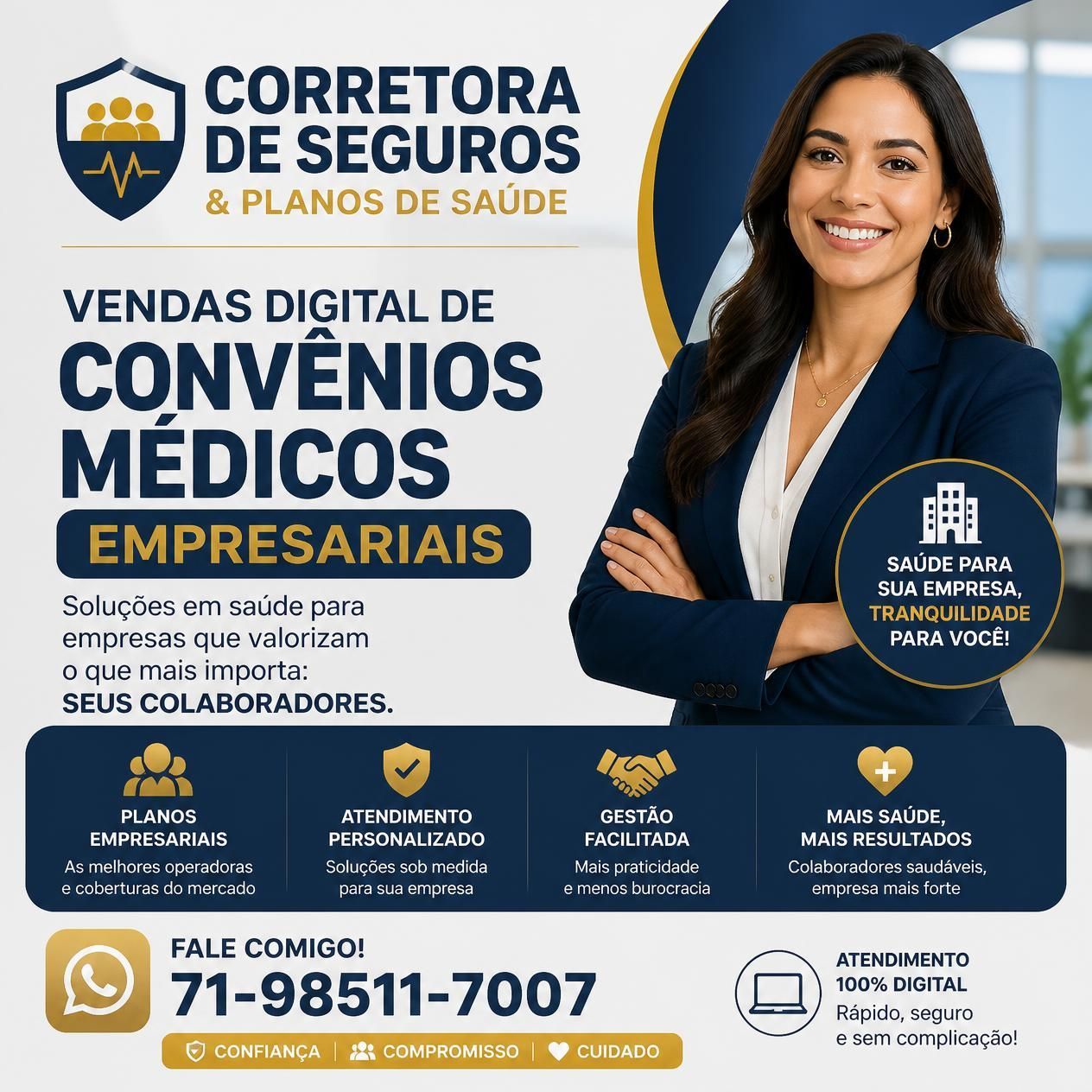 Planos de Saude para Empresas com 03 a 29 Funcionarios 71-98511-7007