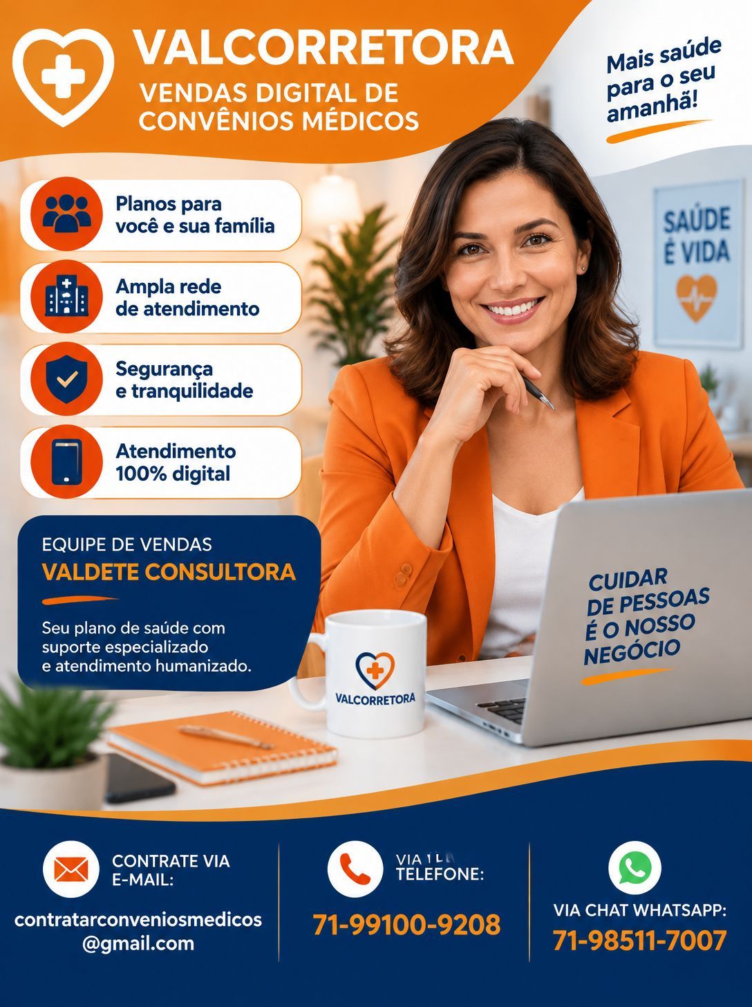 corretor de seguros, valcorretora, val consultora, corretora plano de saude