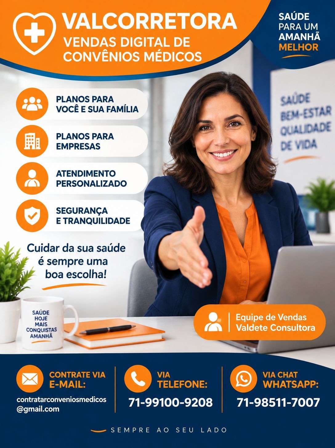 corretor de seguros, valcorretora, val consultora, corretora plano de saude em aracaju-se