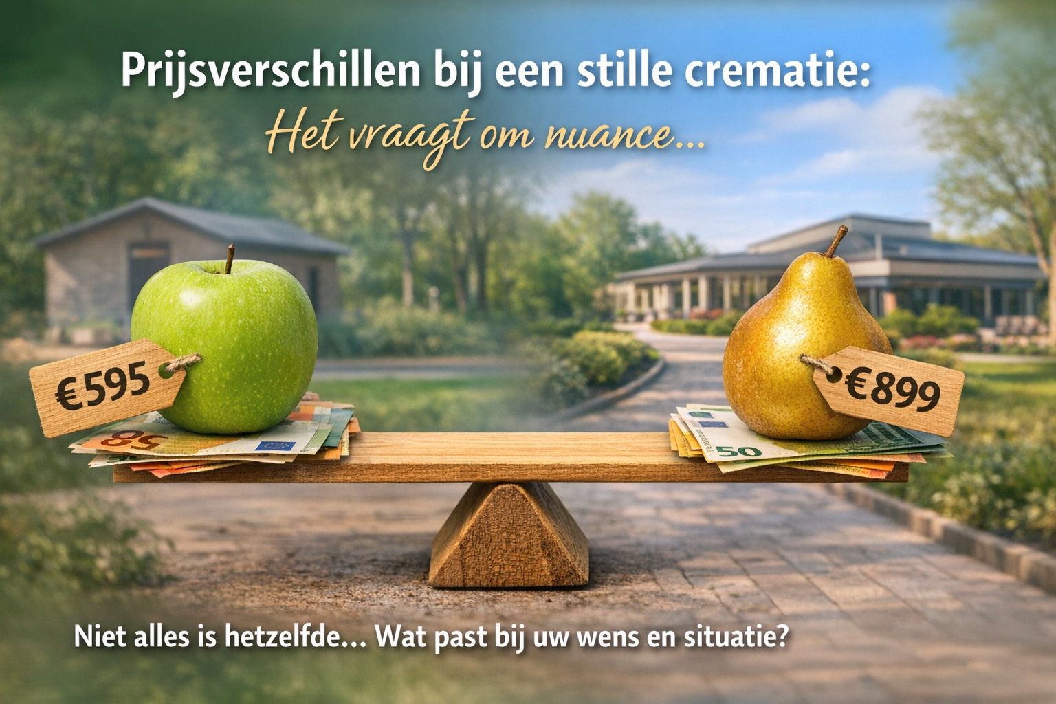 Appels met peren vergelijken prijzen crematie