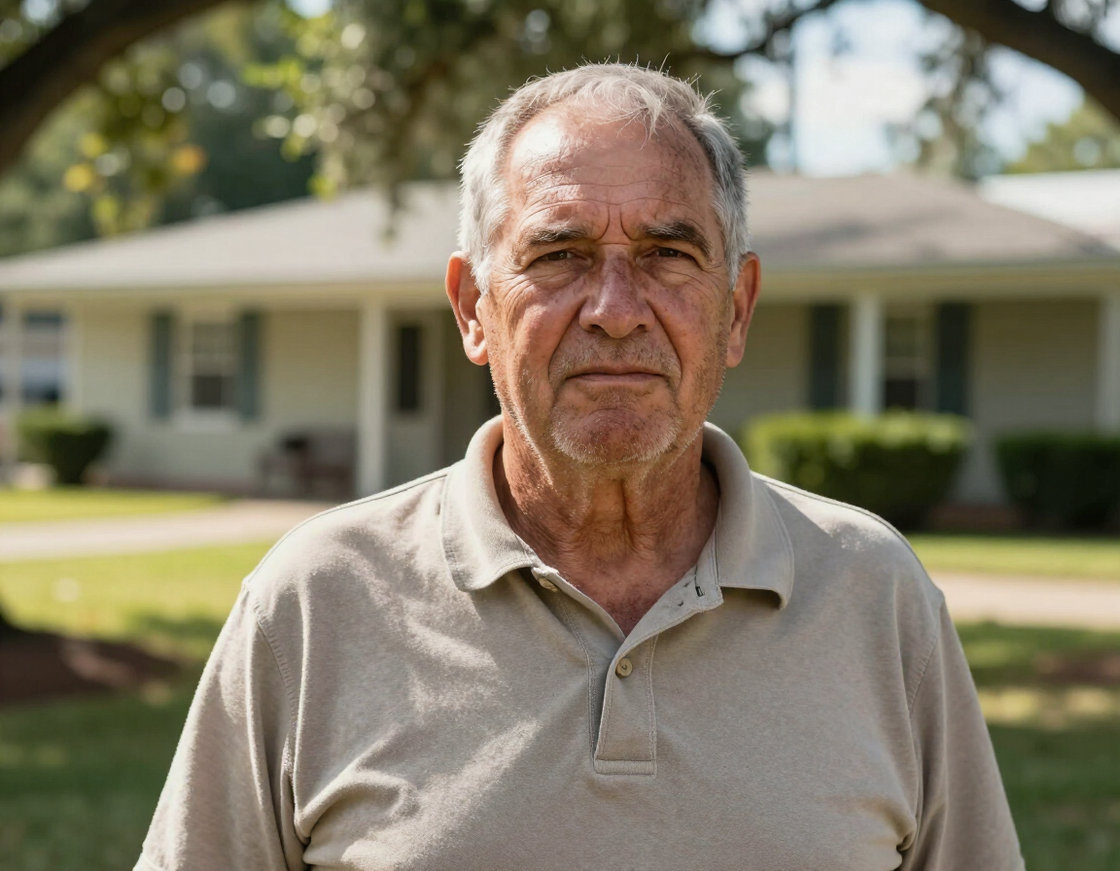 A veteran in a community setting