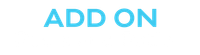 Blue “ADD ON” text on a white background.