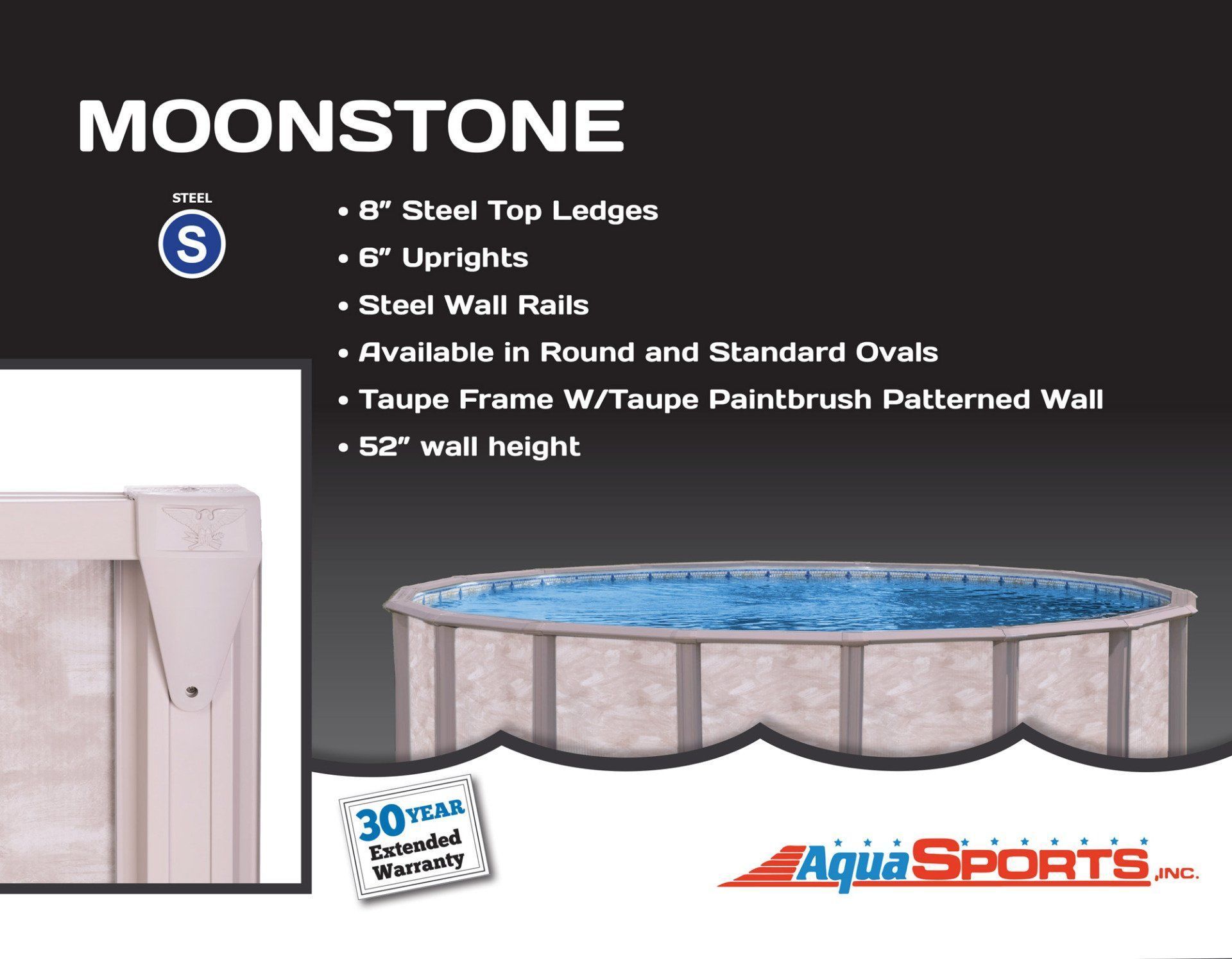 A picture of a pool that says moonstone on it
