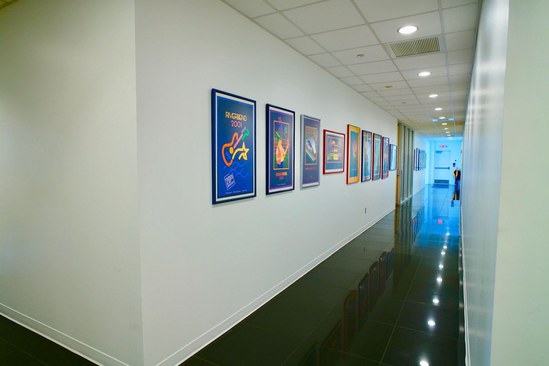 commercial space hallway
