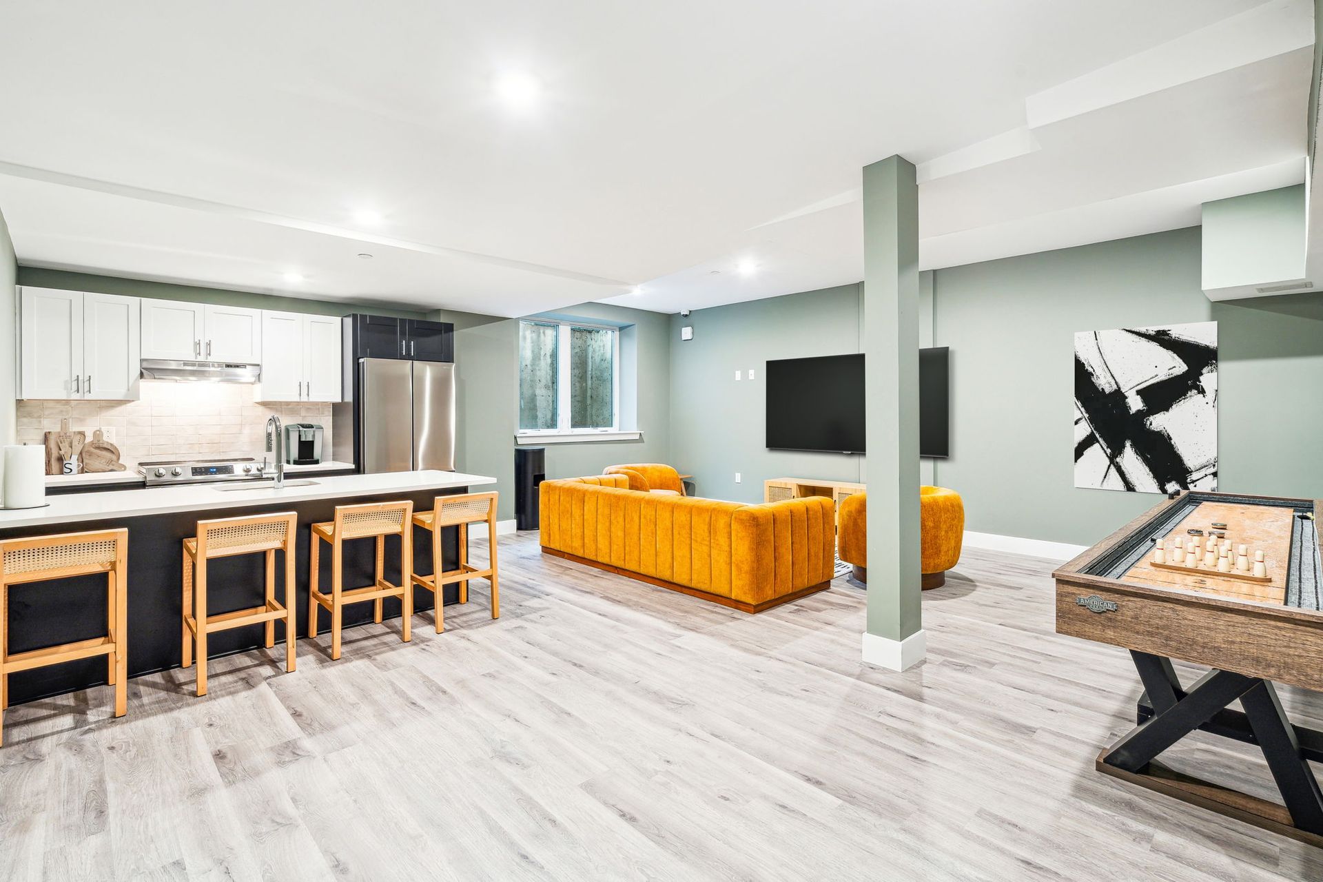 Community lounge at Sparrow House apartments in Mount Airy, Philadelphia.