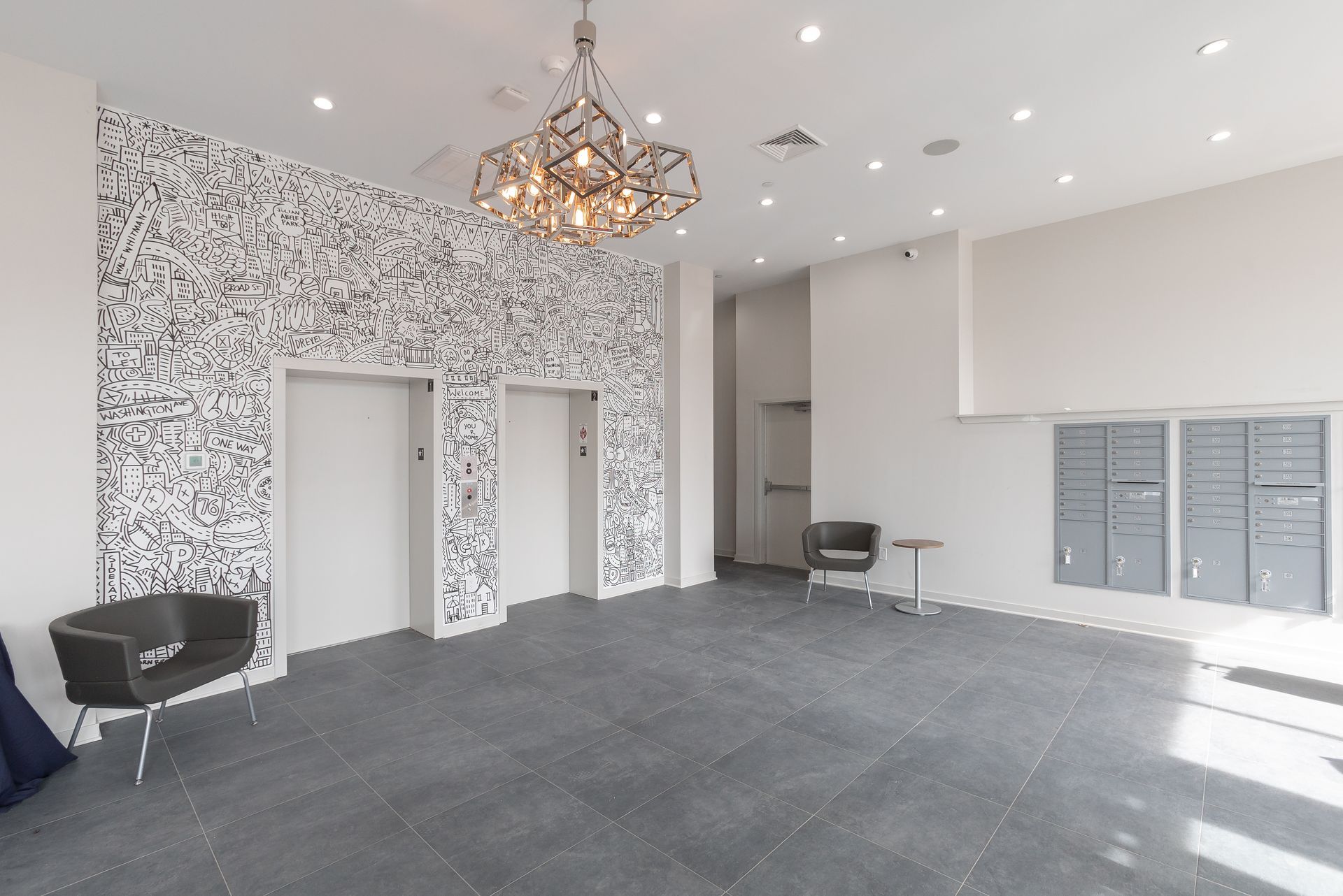 Interior of Graduate Pointe apartments in Graduate Hospital, Philadelphia.