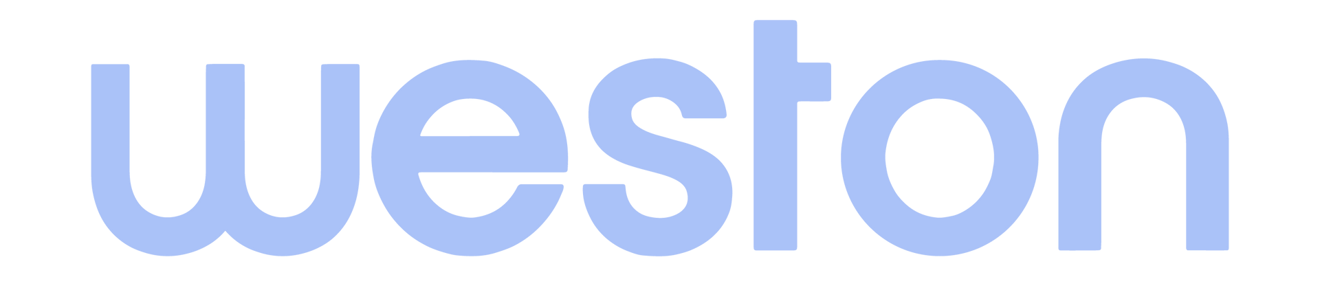 Logo for The Weston apartment building in Philadelphia