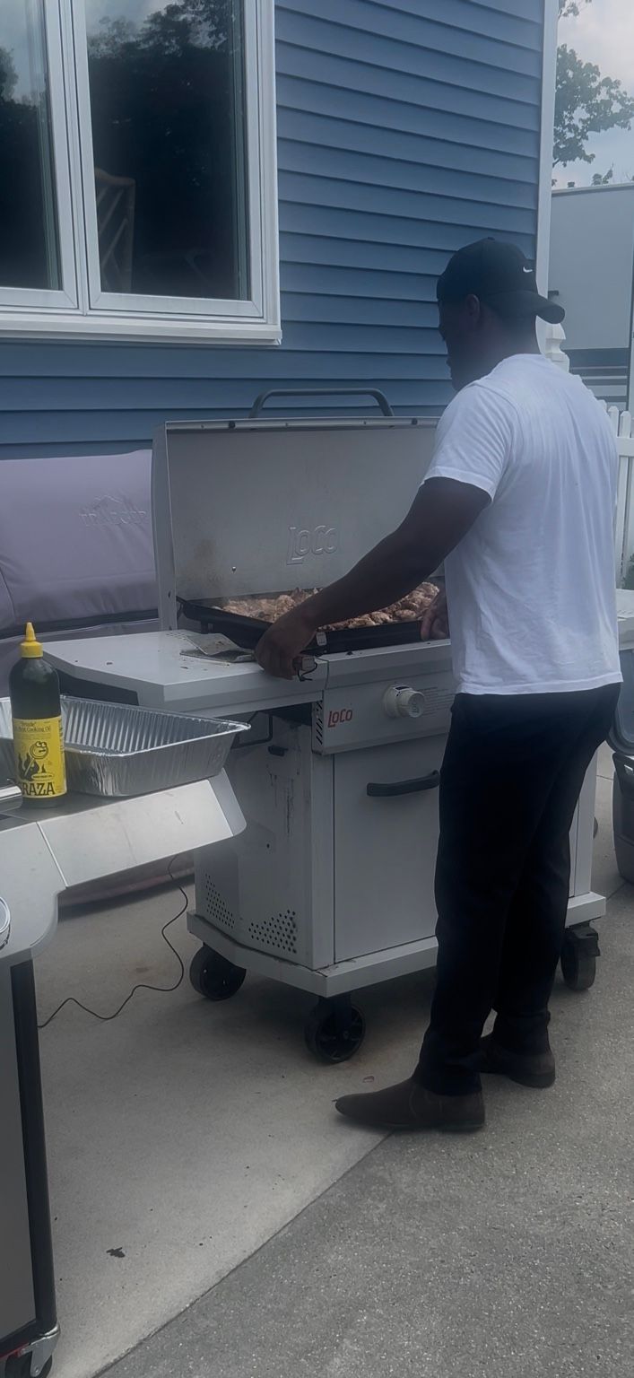 Outdoor cooking at the grill