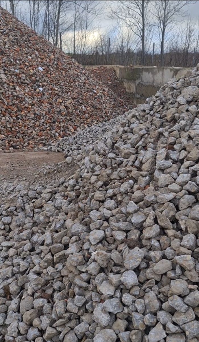 Būvgružu pārstrāde, šķembas materiāls 3