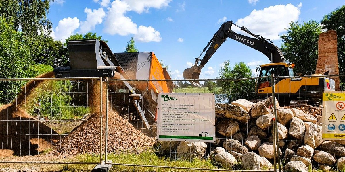 Būvgružu pārstrāde, šķembas materiāls 4
