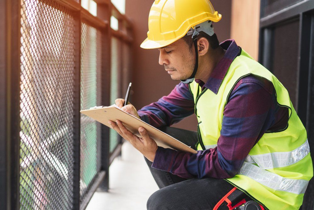 Inspector Checking Balcony — Enterprise OHS in Central Coast, NSW
