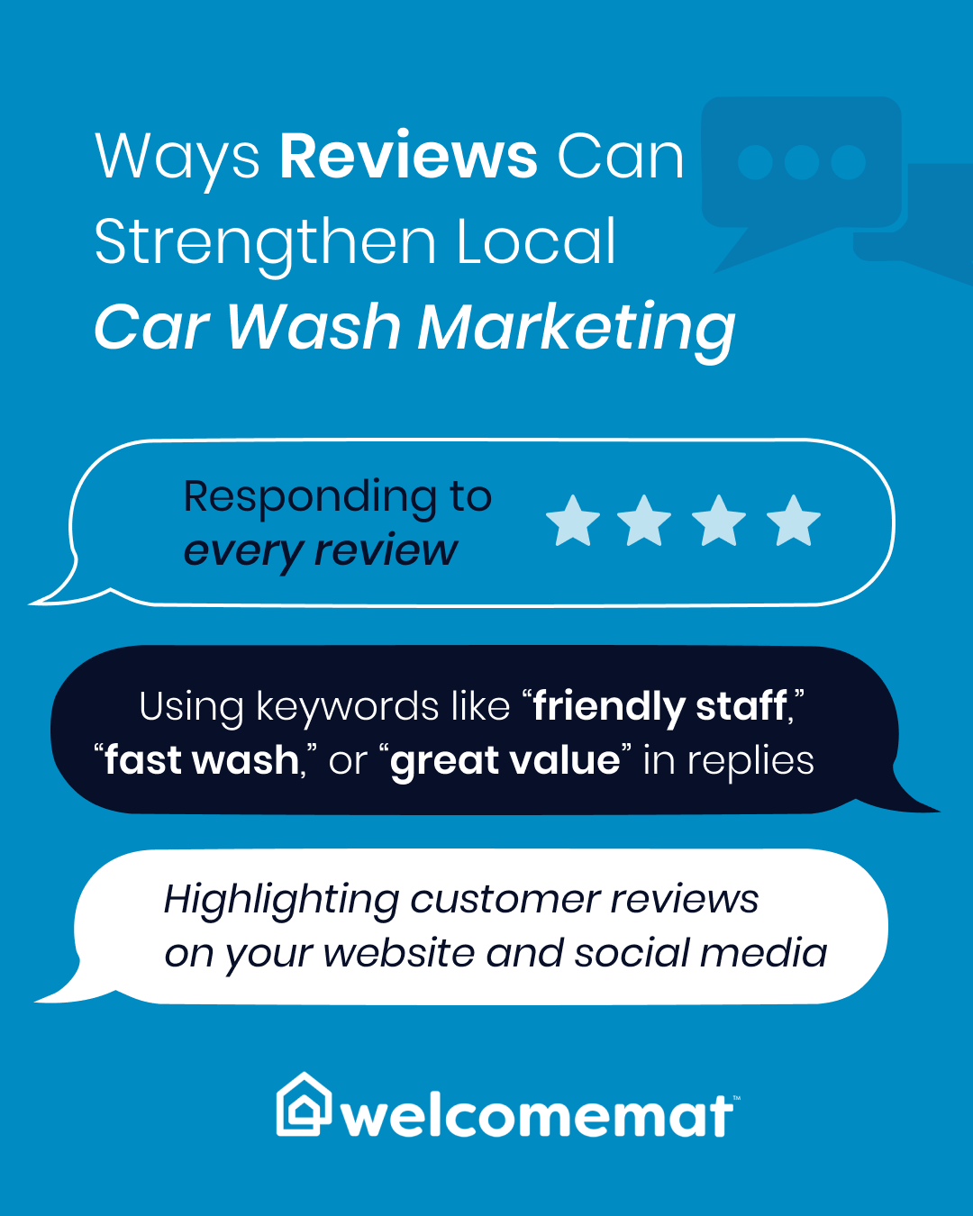Ways Reviews Can Strengthen Local Car Wash Marketing
Responding to every review
Using keywords like “friendly staff,” “fast wash,” or “great value” in replies
Highlighting customer reviews on your website and social media