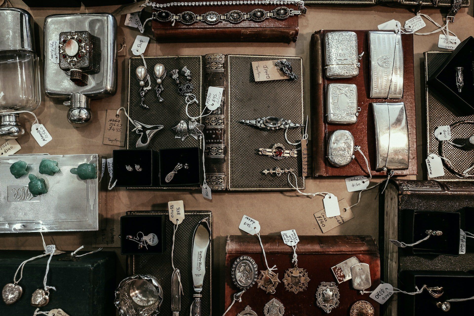 table-full-of-antiques-for-sale