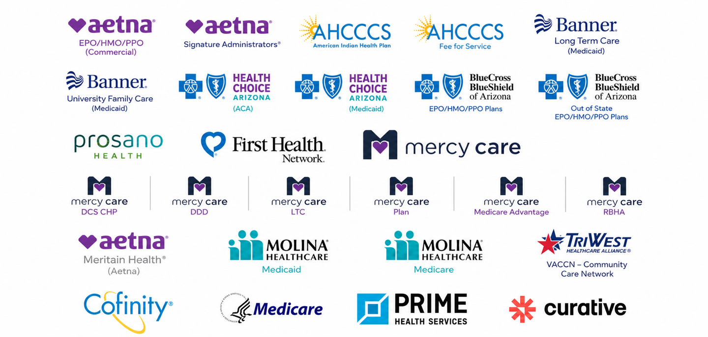 List of insurance providers, from AETNA to BlueCross BlueShield