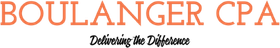 Boulanger CPA logo, orange text on white background: 