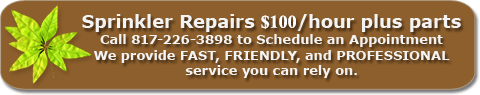 Sprinkler Repairs — Arlington, TX — The Lawn Brigade Sprinkler Repairs — Arlington, TX — The Lawn Brigade