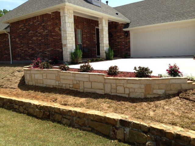 Concrete Wall for Plants — Arlington, TX — The Lawn Brigade